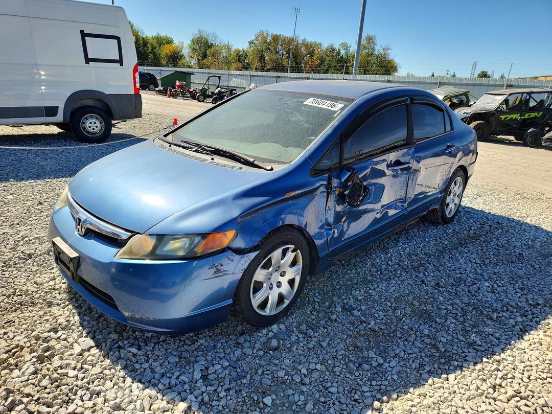 Вид 2006 HONDA CIVIC LX, угол 1