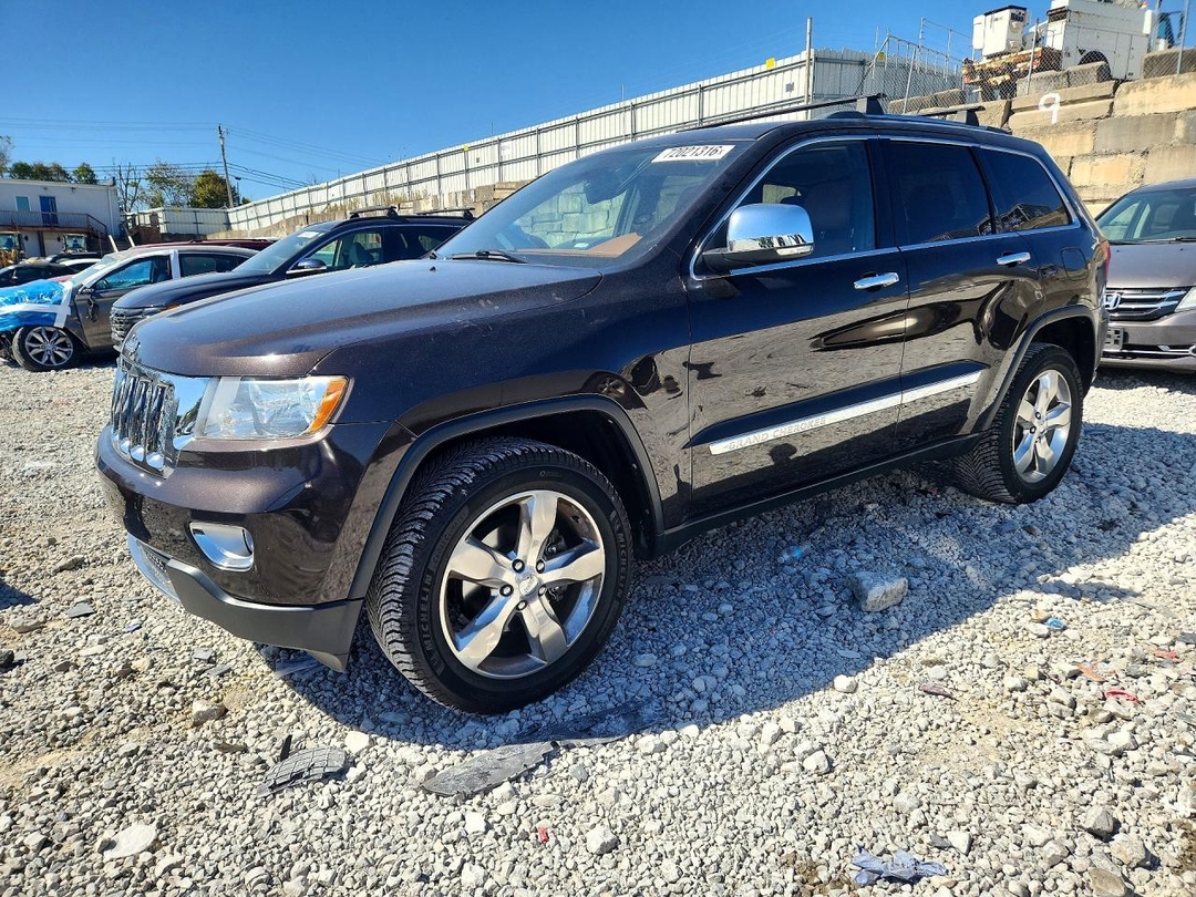 Vue de 2012 JEEP GRAND CHEROKEE OVERLAND, angle 1