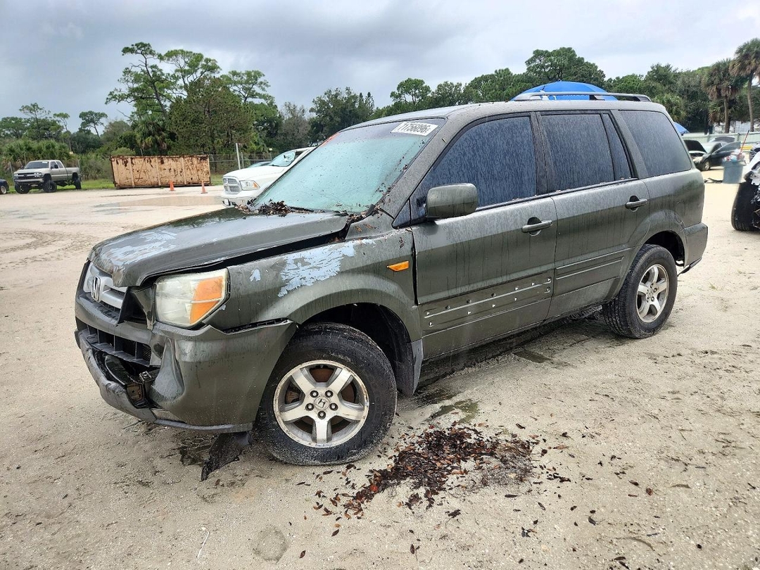 Вид 2006 HONDA PILOT EX, угол 1
