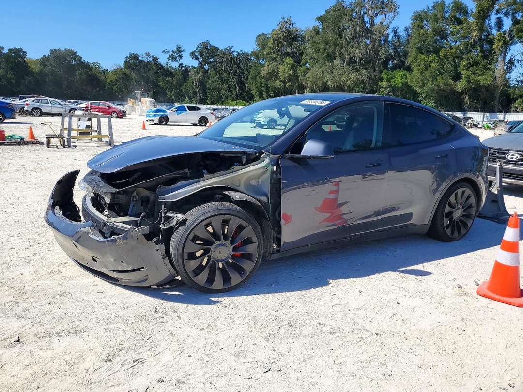 Вид 2022 TESLA MODEL Y, угол 1