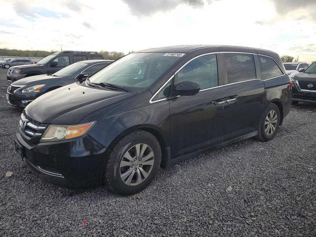 Вид 2016 HONDA ODYSSEY EXL, угол 1