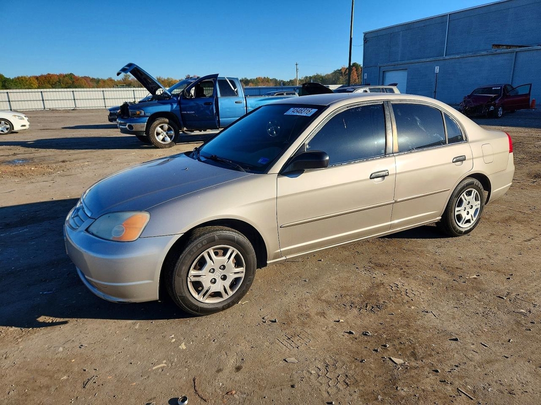 Вид 2001 HONDA CIVIC LX, угол 1