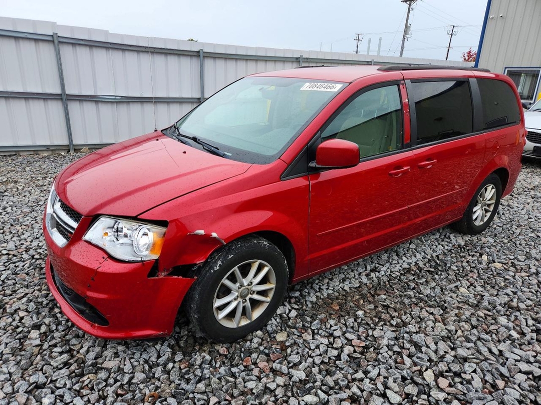 Вид 2014 DODGE GRAND CARAVAN SXT, угол 1