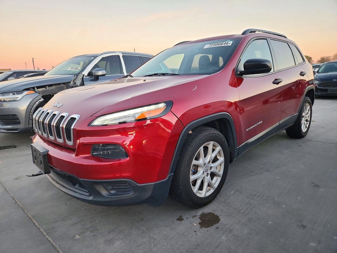منظر 2016 JEEP CHEROKEE SPORT، زاوية 1