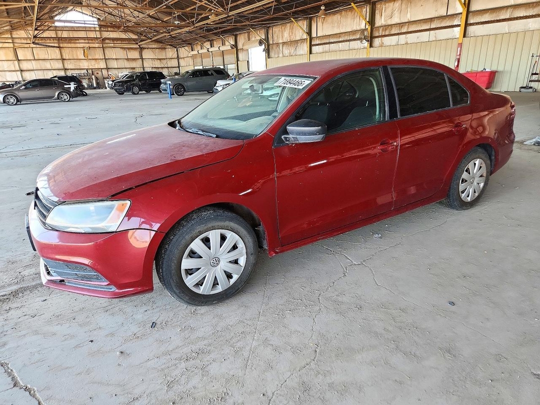Vue de 2016 VOLKSWAGEN JETTA S, angle 1