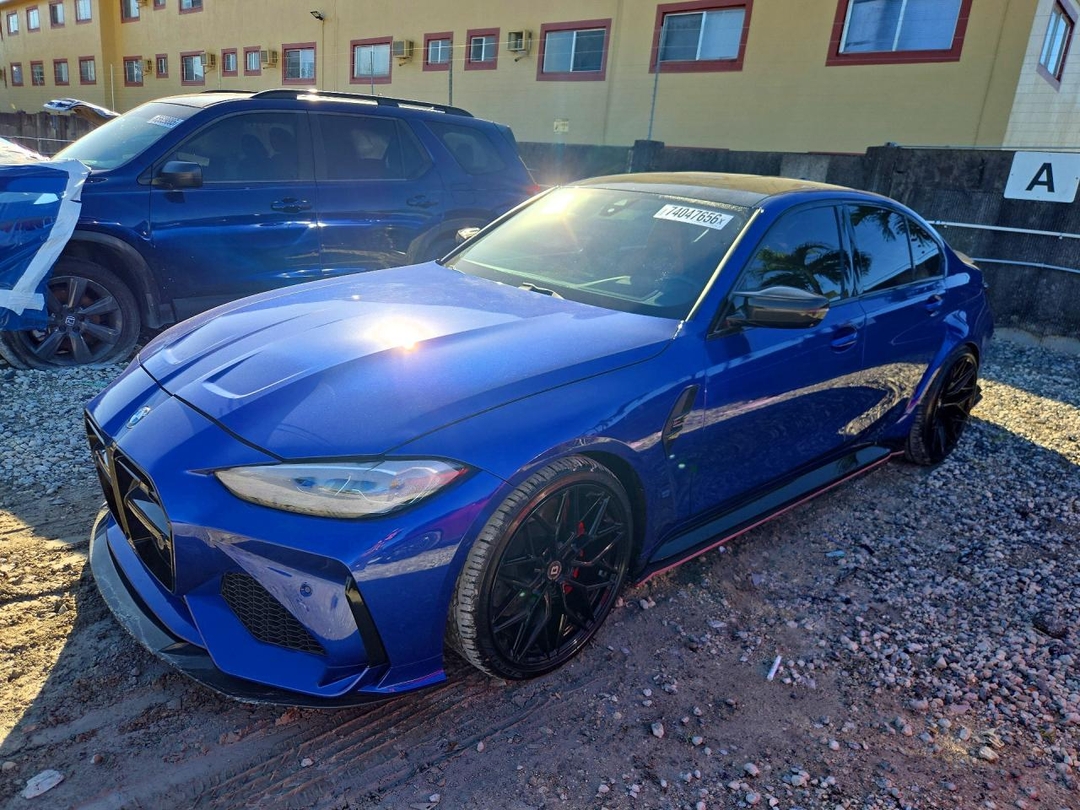 منظر 2022 BMW M3 COMPETITION، زاوية 1