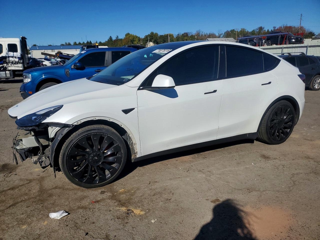 Вид 2022 TESLA MODEL Y, угол 1
