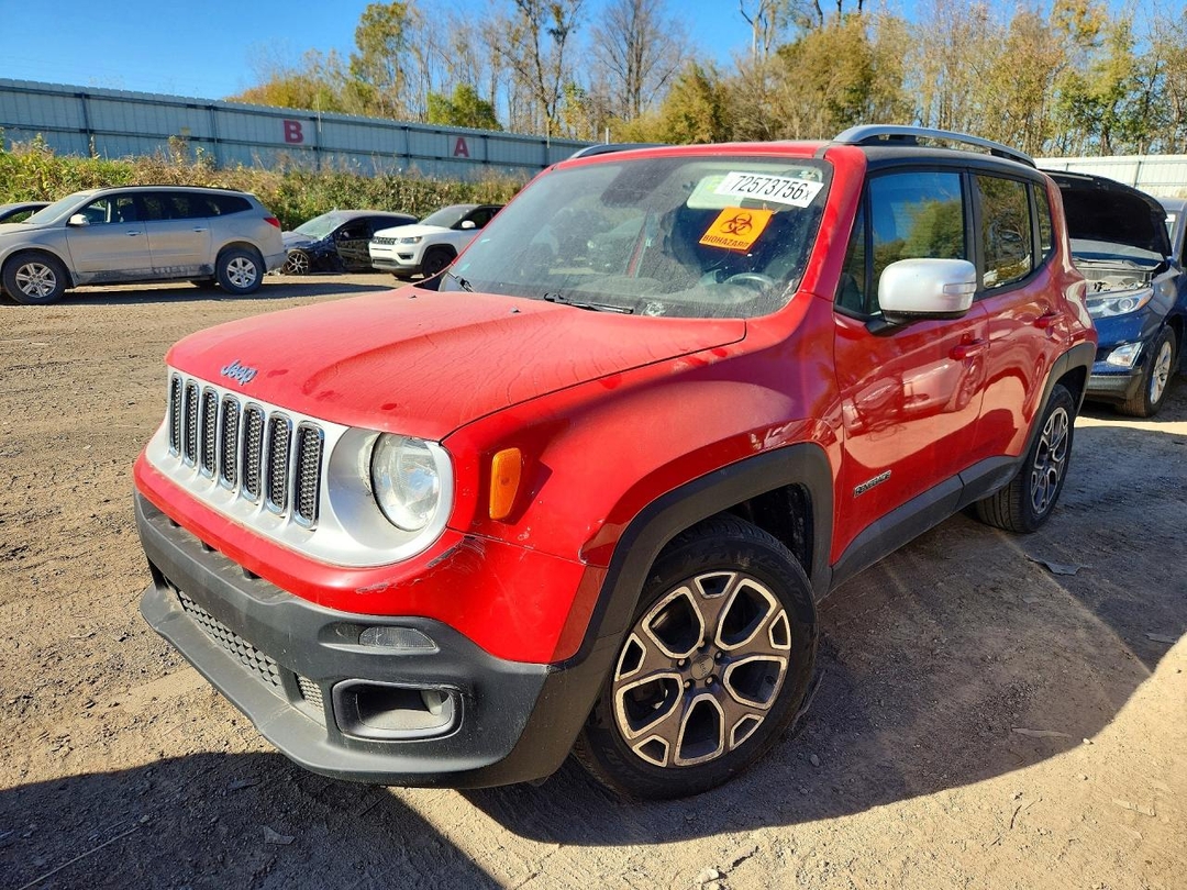 منظر 2016 JEEP RENEGADE LIMITED، زاوية 1