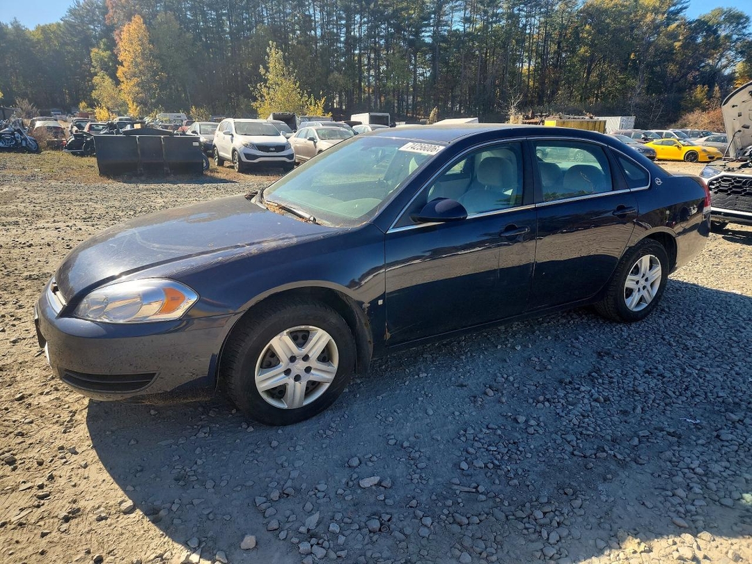 Vue de 2008 CHEVROLET IMPALA LS, angle 1