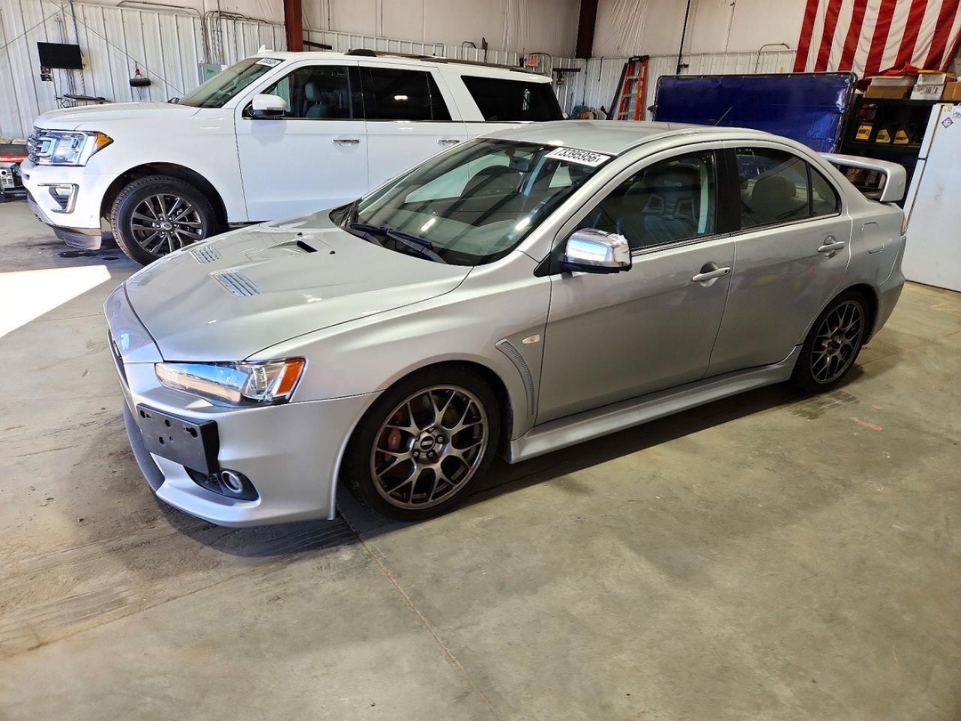 منظر 2010 MITSUBISHI LANCER EVOLUTION MR، زاوية 1