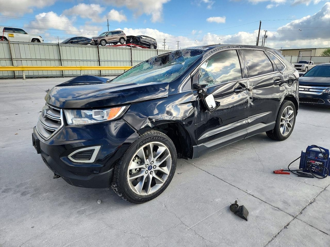Вид 2018 FORD EDGE TITANIUM, угол 1