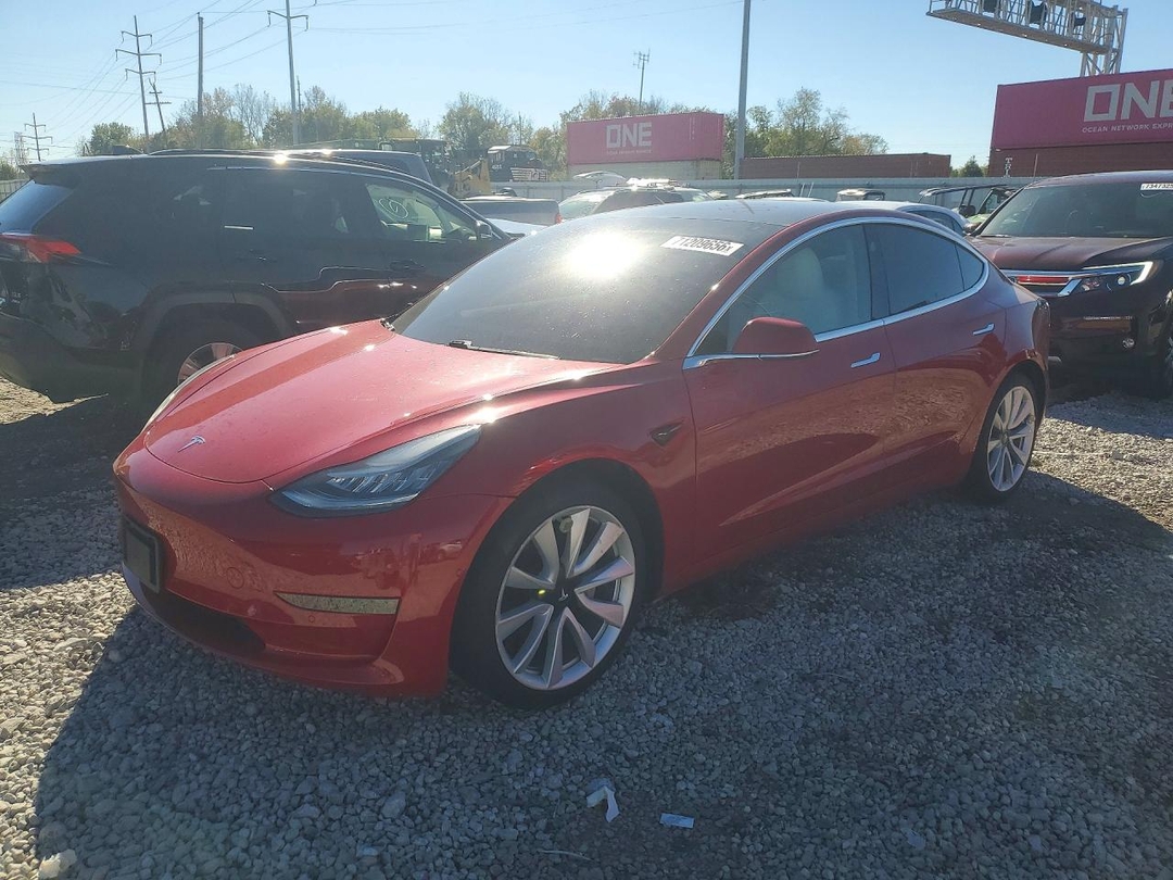 Vista de 2020 TESLA MODEL 3, ángulo 1