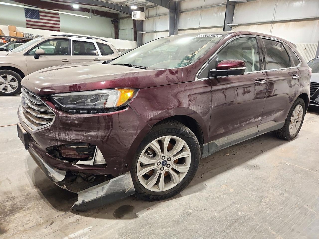 Вид 2020 FORD EDGE TITANIUM, угол 1