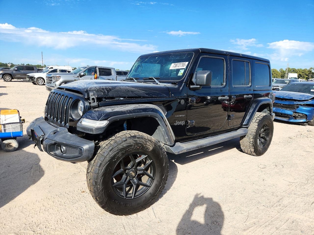 Vista de 2020 JEEP WRANGLER UNLIMITED SAHARA, ángulo 1