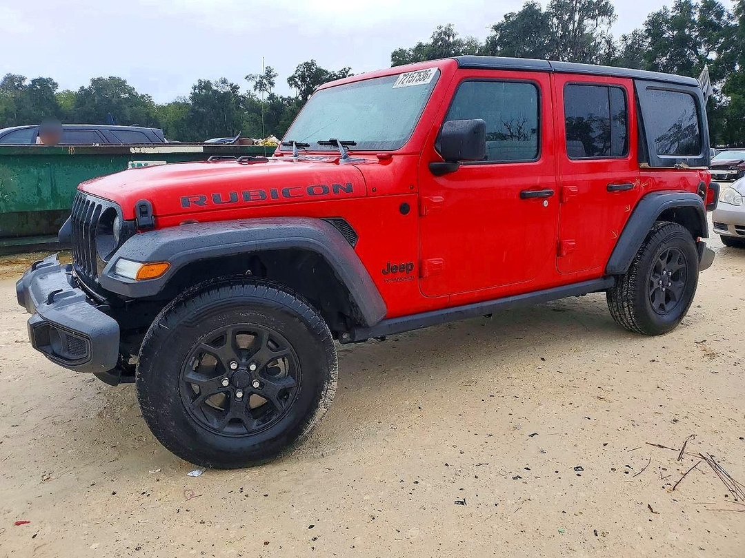 Vedere 2021 JEEP WRANGLER UNLIMITED SPORT, unghi 1