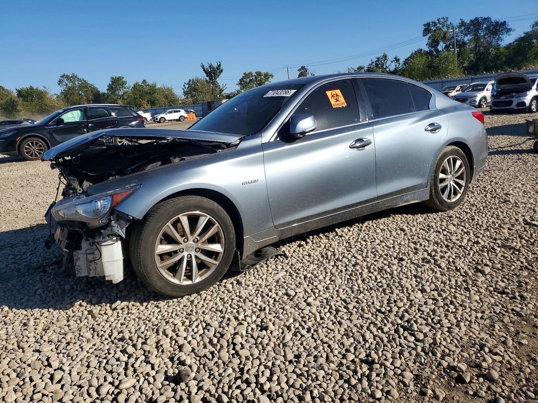 Вид 2014 INFINITI Q50 HYBRID PREMIUM, угол 1
