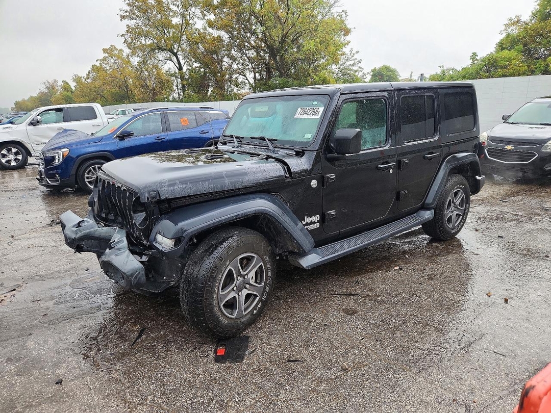 Вид 2019 JEEP WRANGLER UNLIMITED SPORT, угол 1