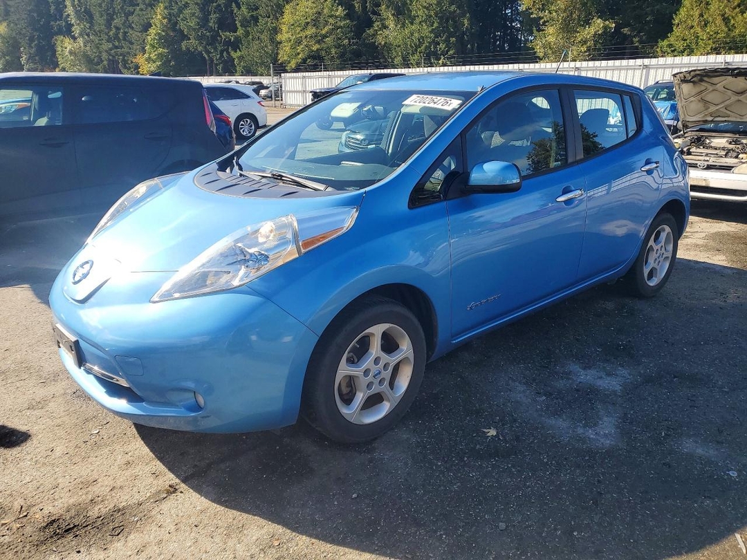 Vedere 2013 NISSAN LEAF S, unghi 1