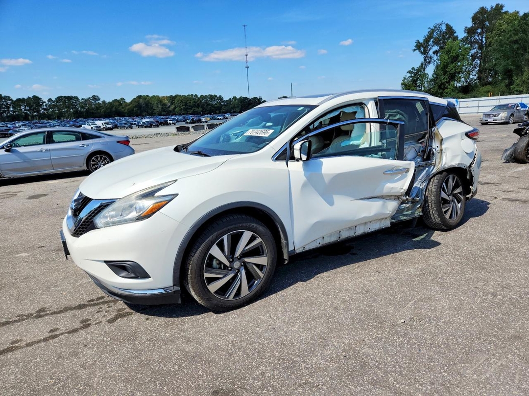 Vue de 2015 NISSAN MURANO PLATINUM, angle 1