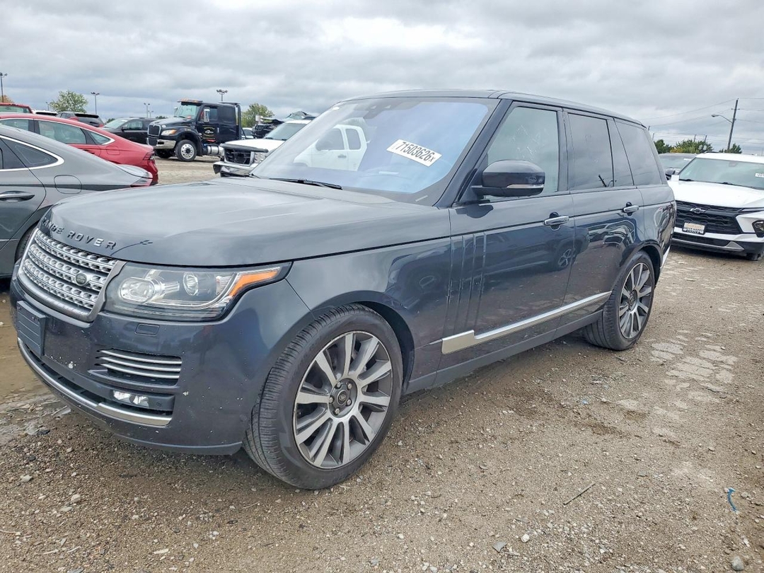 Vue de 2017 LAND ROVER RANGE ROVER AUTOBIOGRAPHY, angle 1