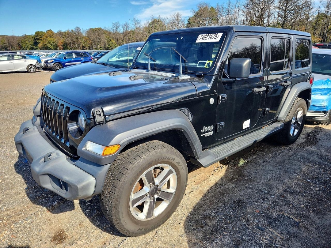 Vue de 2019 JEEP WRANGLER UNLIMITED SPORT, angle 1