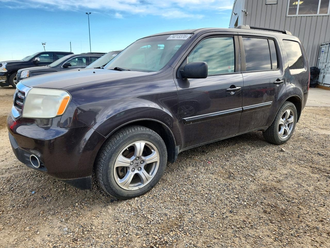 Вид 2012 HONDA PILOT EXL, угол 1
