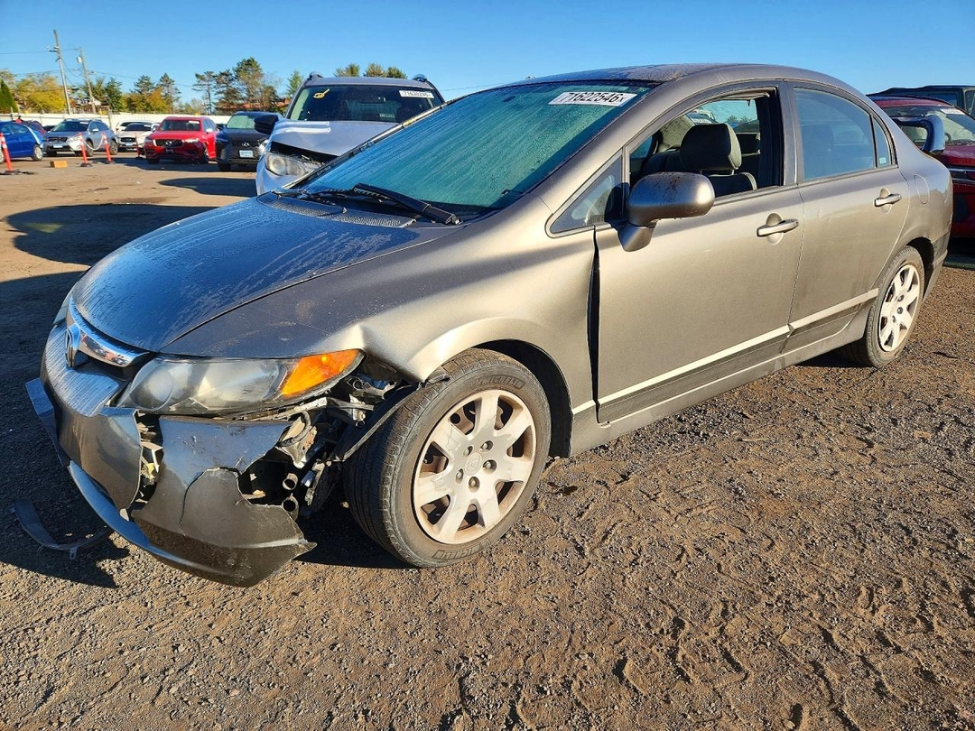 Вид 2007 HONDA CIVIC LX, угол 1