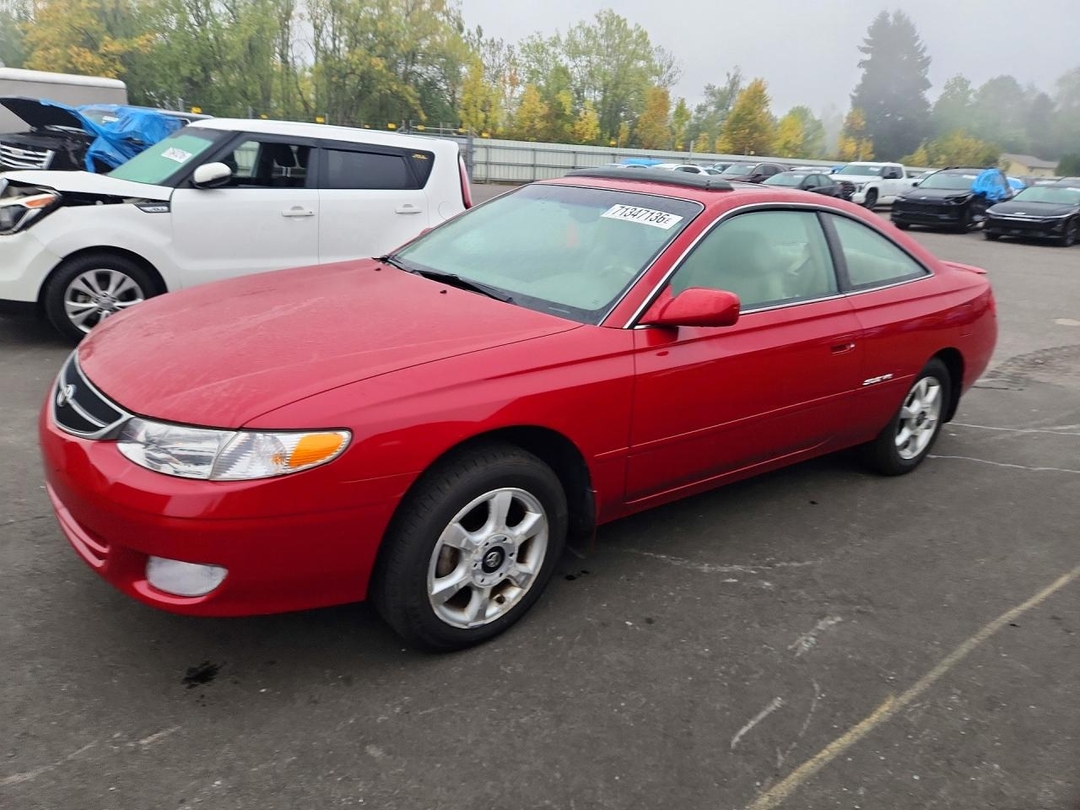 Vue de 2000 TOYOTA CAMRY SOLARA SLE V6, angle 1