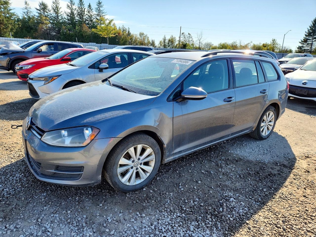 Вид 2017 VOLKSWAGEN GOLF SPORTWAGEN S, угол 1