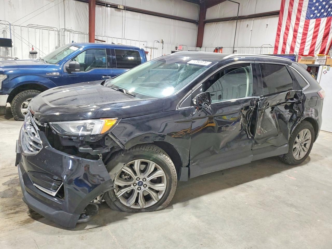 Vista de 2019 FORD EDGE TITANIUM, ángulo 1