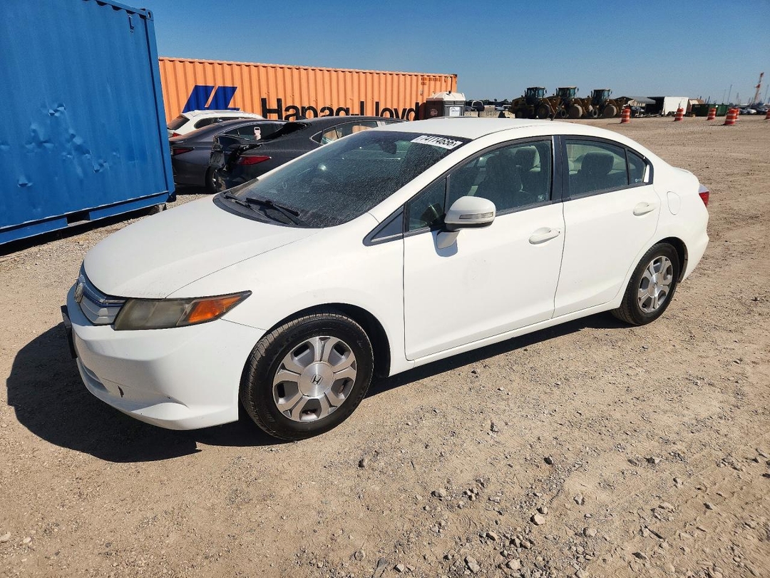 Вид 2012 HONDA CIVIC HYBRID, угол 1
