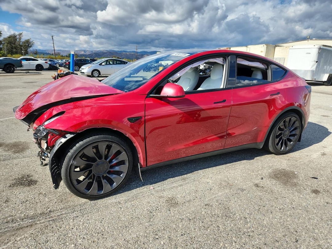 منظر 2022 TESLA MODEL Y، زاوية 1