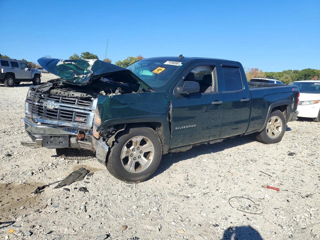 Vue de 2014 CHEVROLET SILVERADO K1500 LT, angle 1