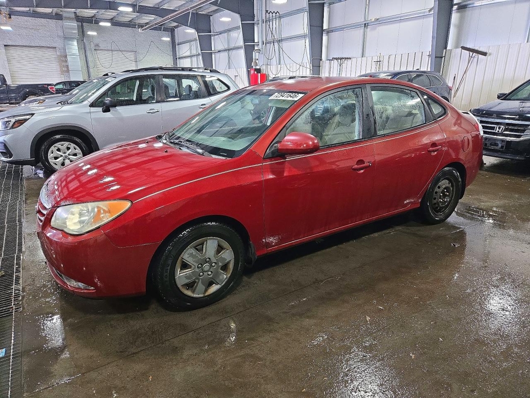 Vue de 2010 HYUNDAI ELANTRA GLS, angle 1