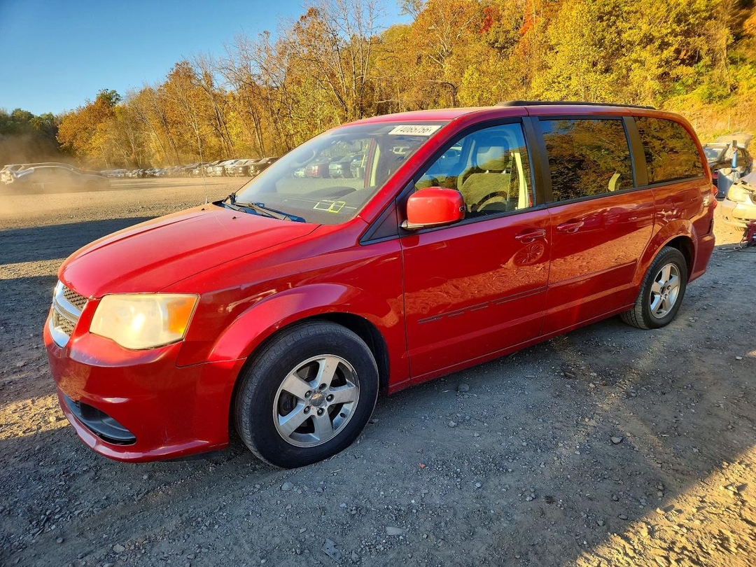 Vista de 2012 DODGE GRAND CARAVAN SXT, ángulo 1