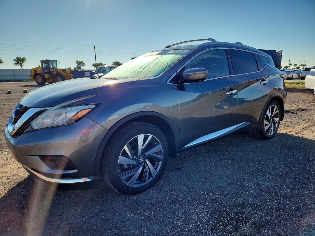 Vue de 2016 NISSAN MURANO PLATINUM, angle 1