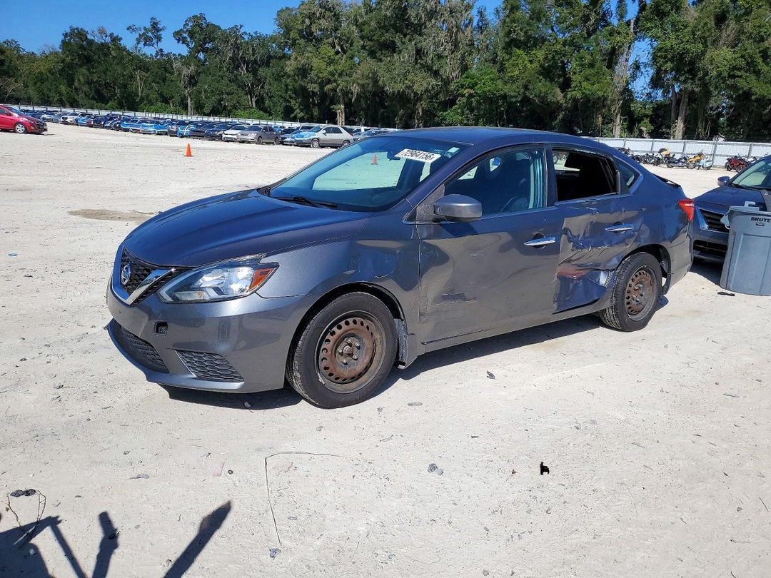 Вид 2017 NISSAN SENTRA SV, угол 1
