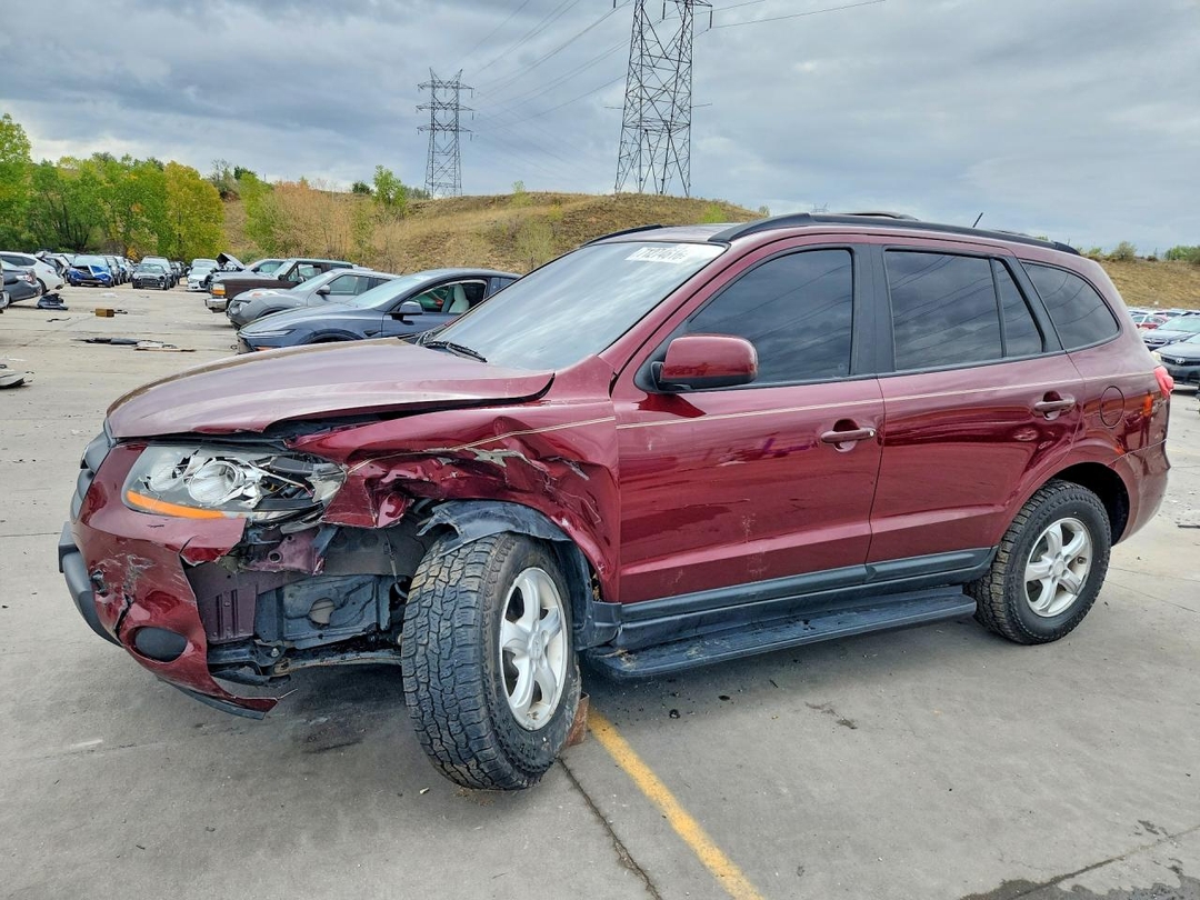 Vue de 2008 HYUNDAI SANTA FE GLS, angle 1
