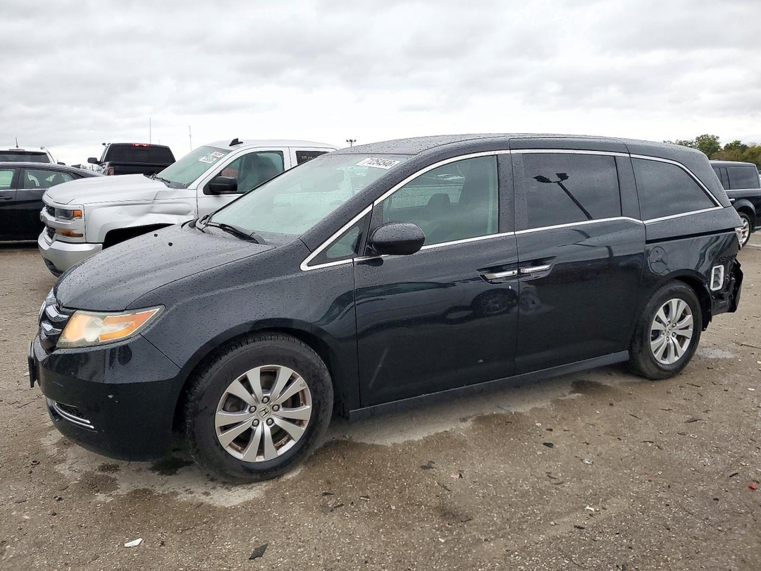 Вид 2015 HONDA ODYSSEY EXL, угол 1