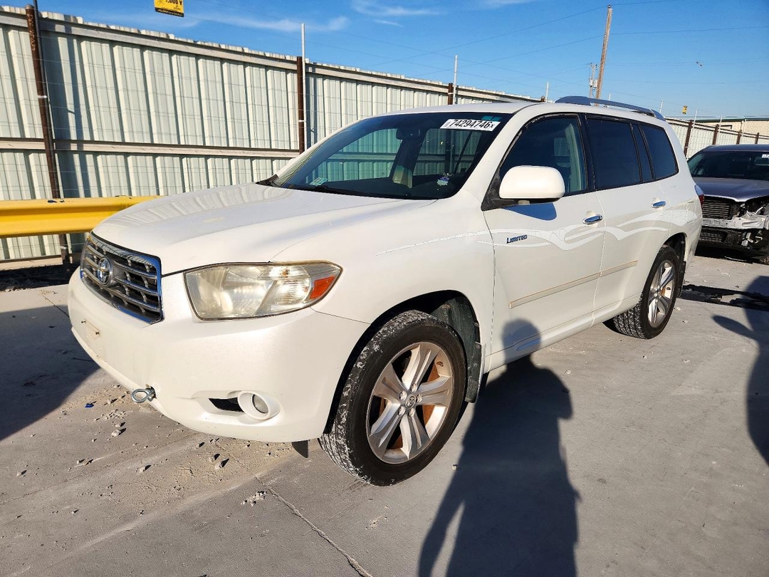 Vue de 2008 TOYOTA HIGHLANDER LIMITED, angle 1