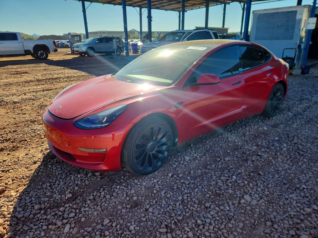 Vedere 2022 TESLA MODEL 3, unghi 1