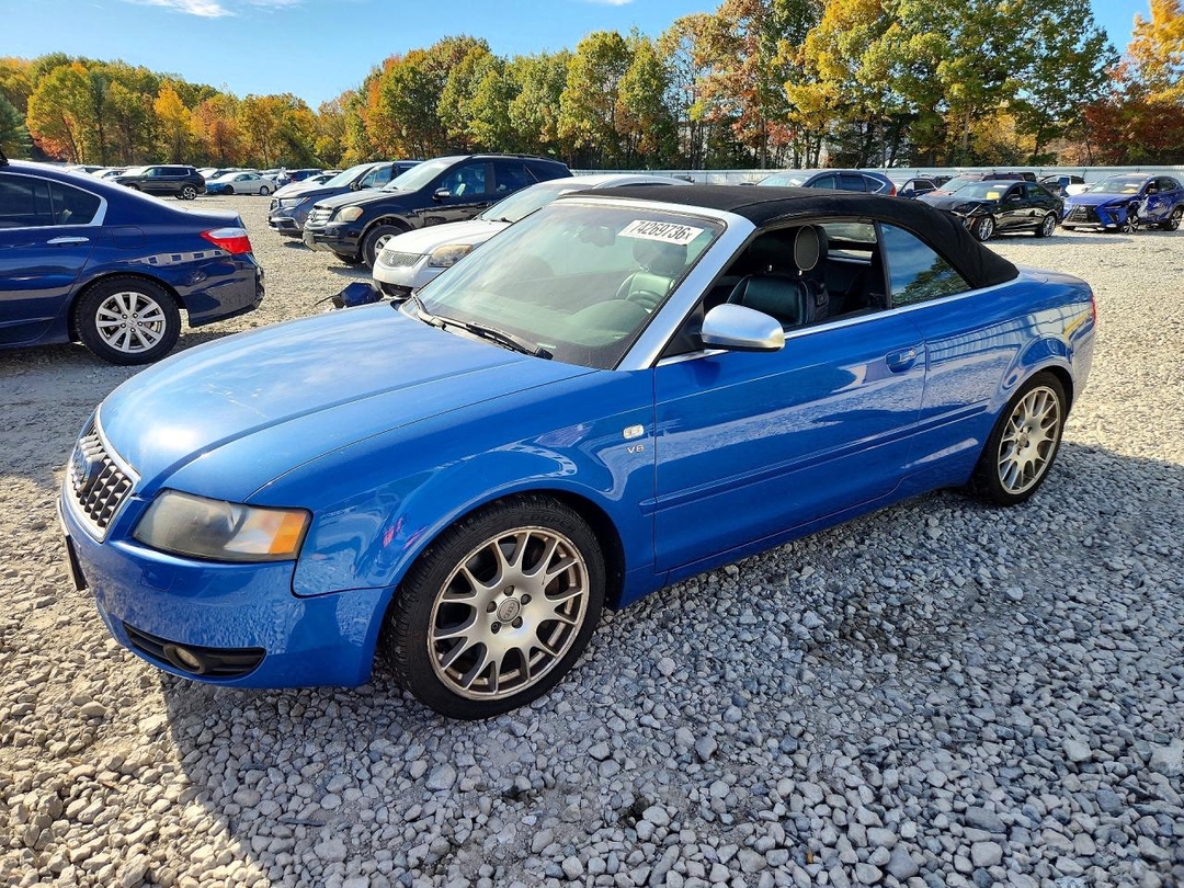 Вид 2006 AUDI S4 QUATTRO CABRIOLET, угол 1