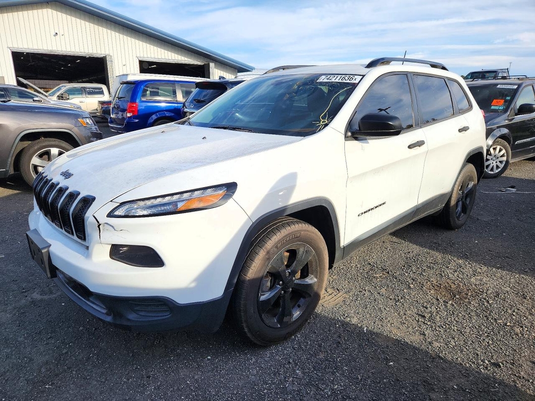 منظر 2017 JEEP CHEROKEE SPORT، زاوية 1