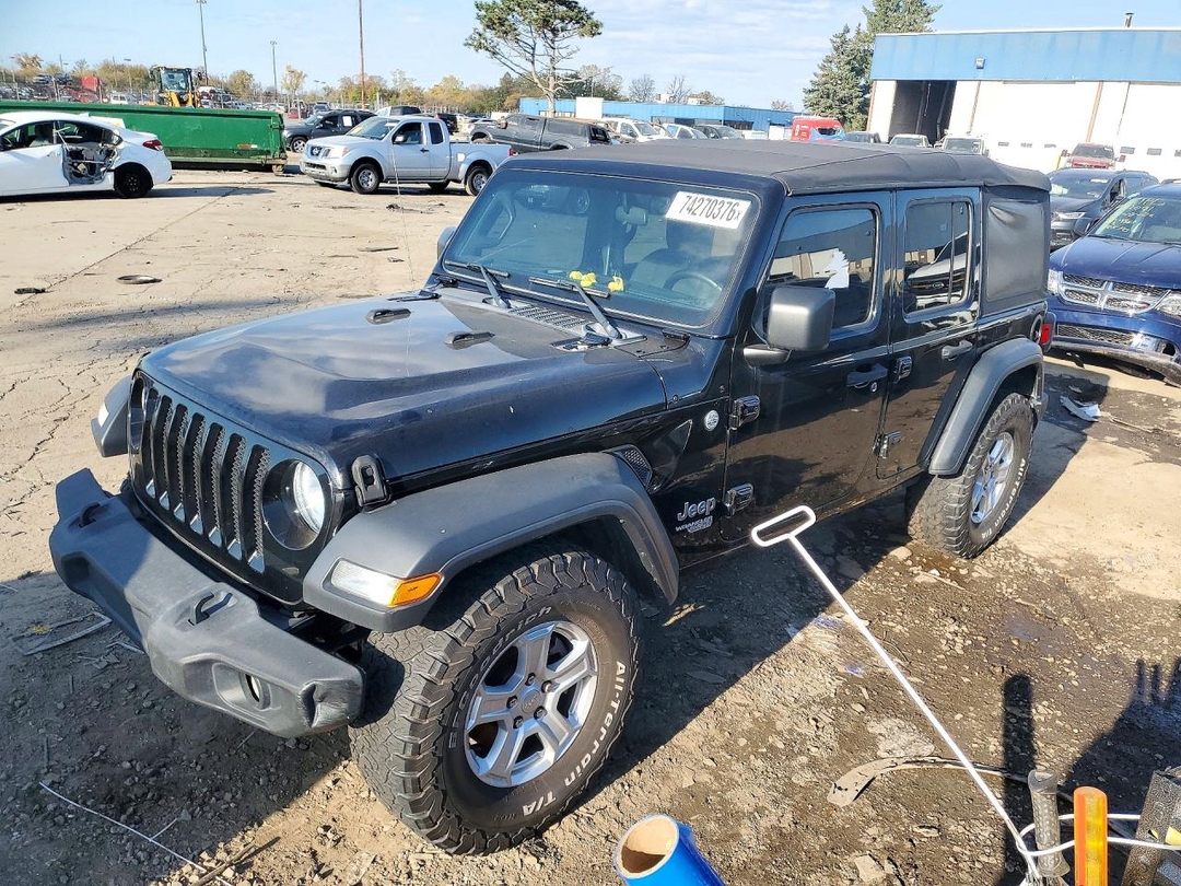 Vista de 2018 JEEP WRANGLER UNLIMITED SPORT, ángulo 1