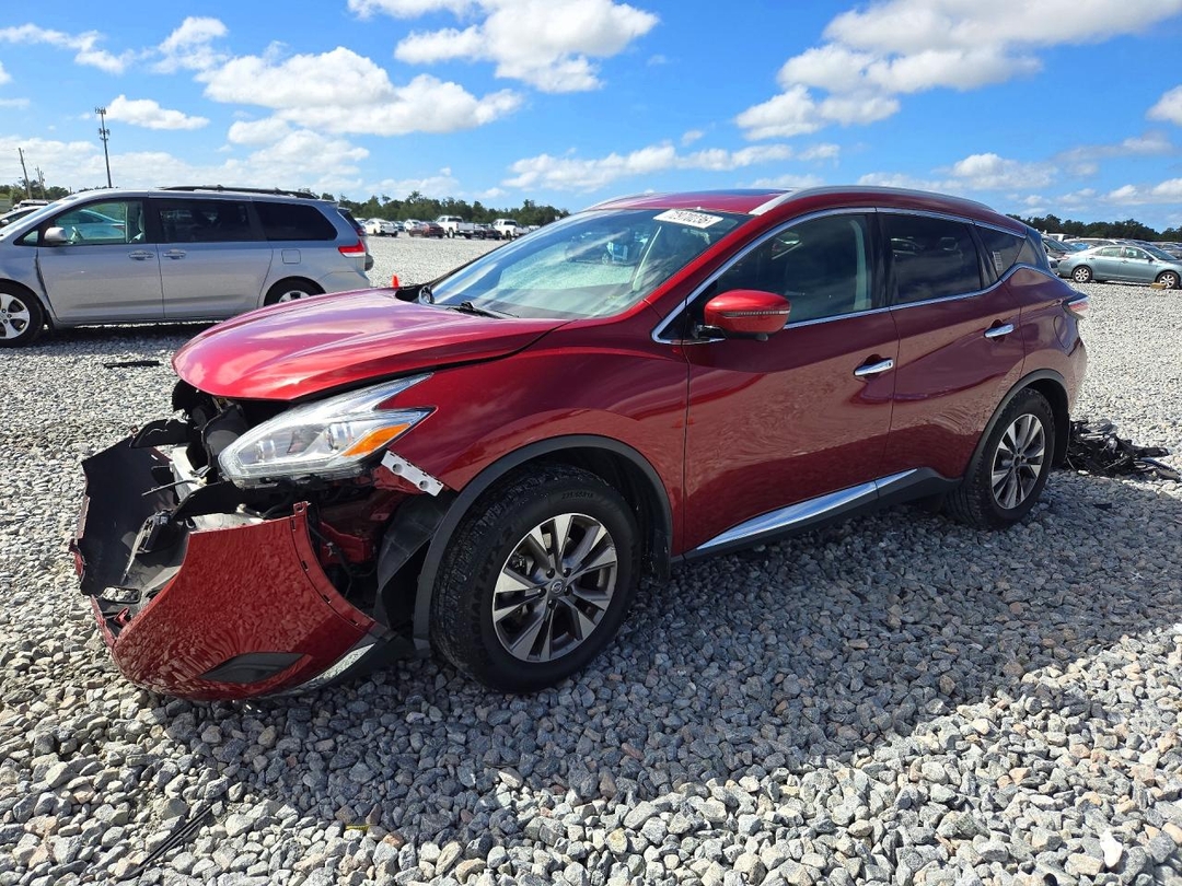 Вид 2017 NISSAN MURANO SL, угол 1