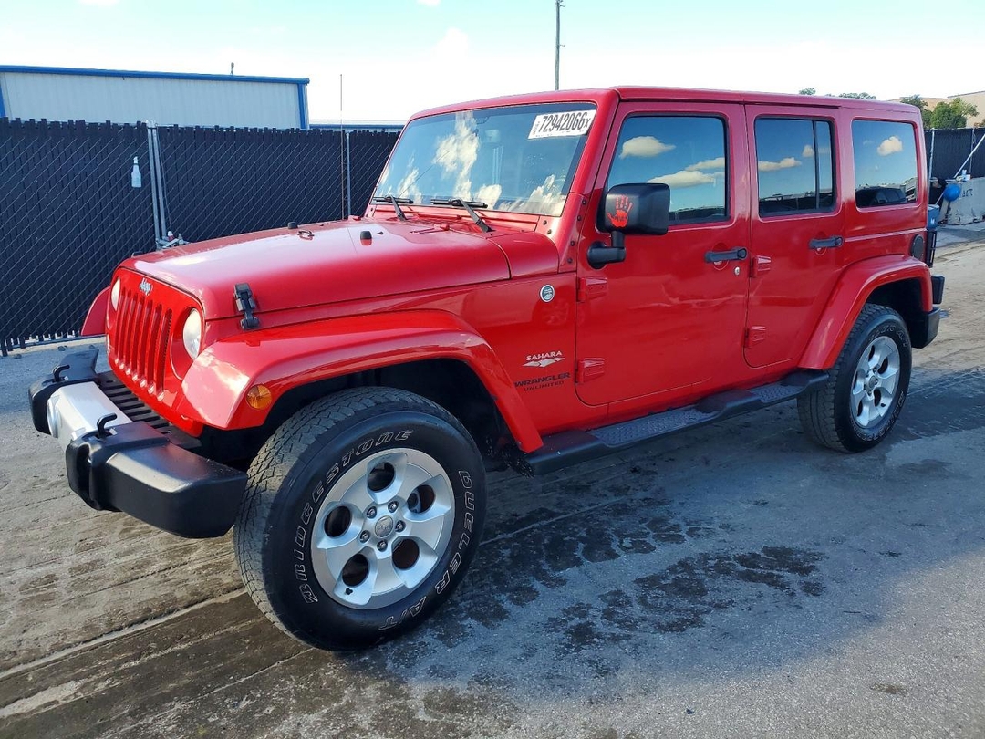 Vedere 2015 JEEP WRANGLER UNLIMITED SAHARA, unghi 1