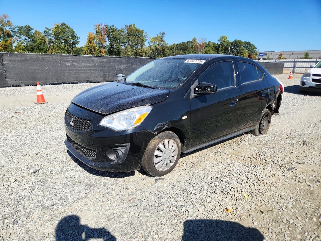 Vue de 2020 MITSUBISHI MIRAGE G4 ES, LE, BE, angle 1