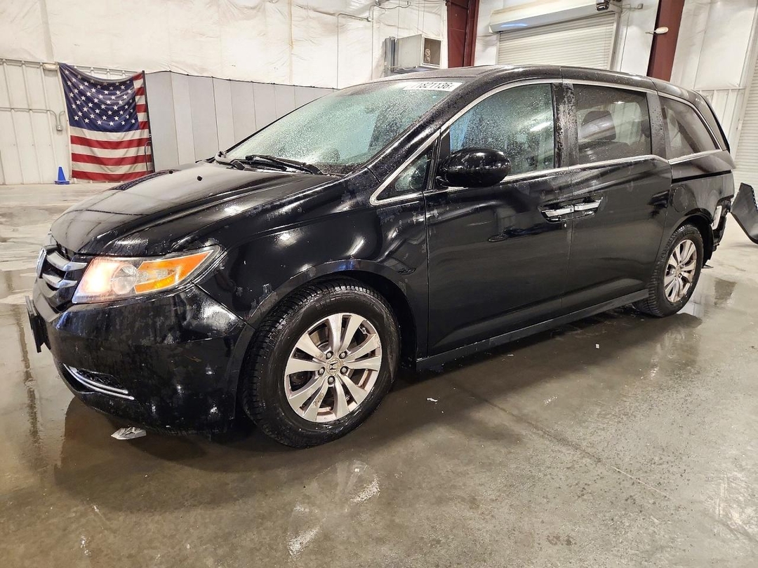 Вид 2014 HONDA ODYSSEY EXL, угол 1