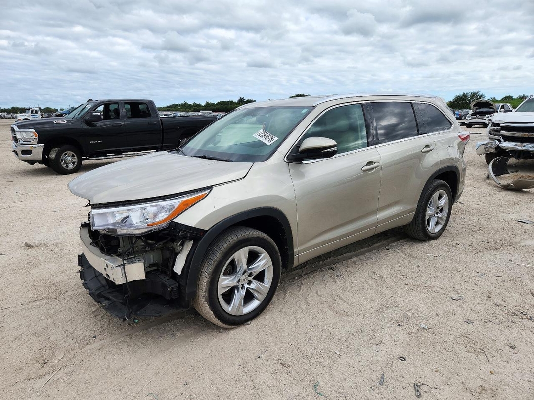 منظر 2014 TOYOTA HIGHLANDER LIMITED، زاوية 1