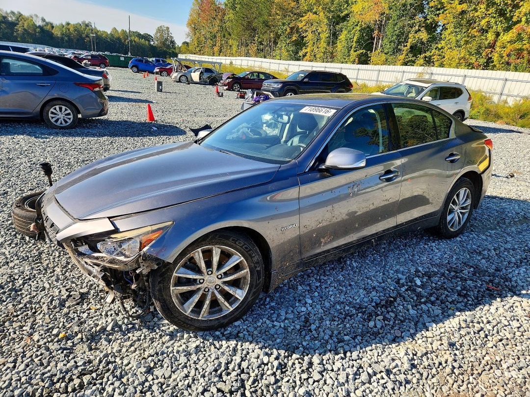 Вид 2014 INFINITI Q50 HYBRID PREMIUM, угол 1